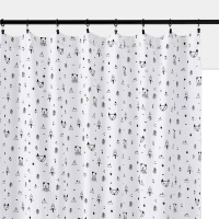 Штора С панелями из хлопчатобумажной газовой ткани Forest Camp 260 x 140 см черный LA REDOUTE INTERIEURS  фото, kupilegko.ru